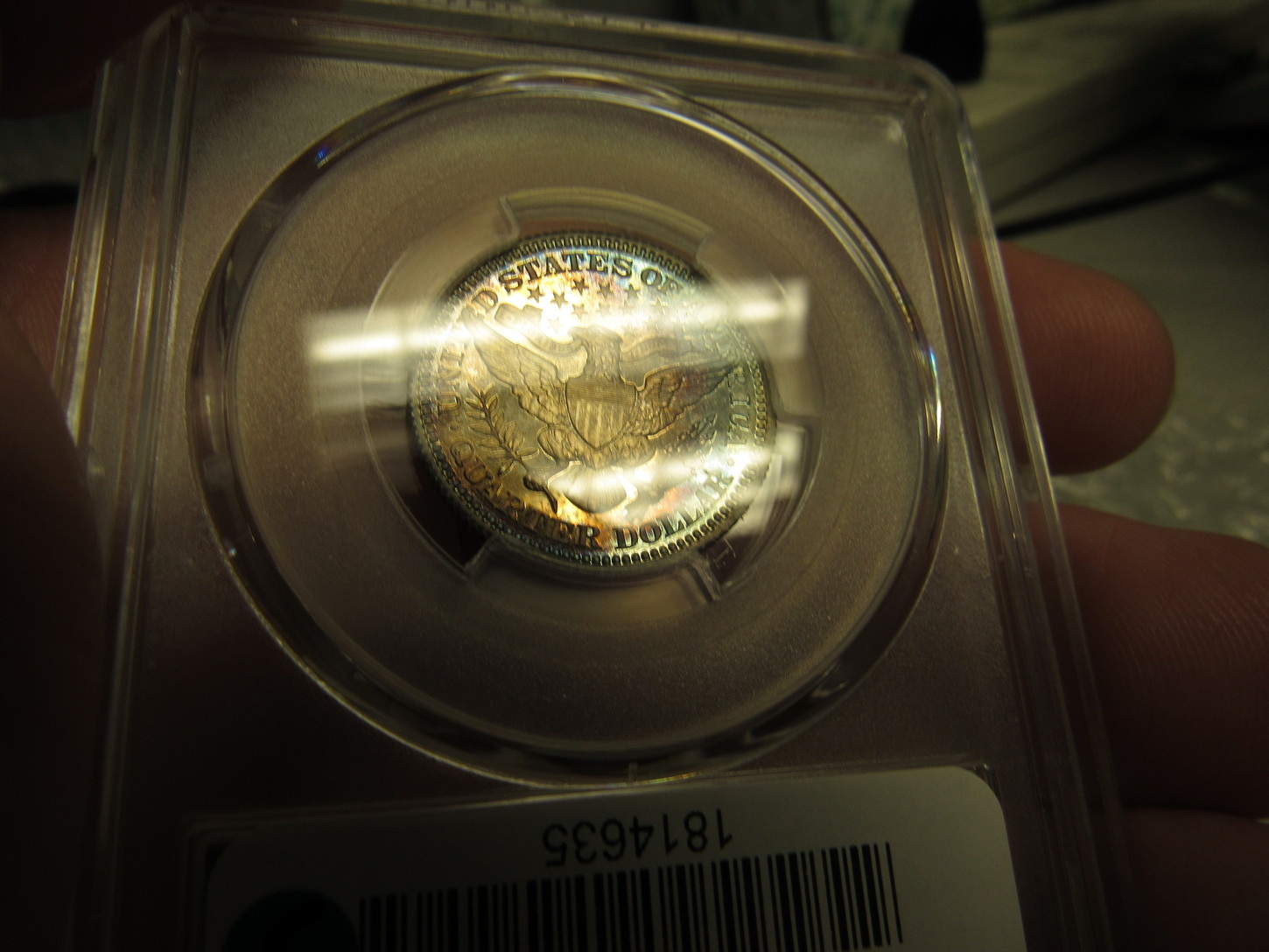 1903-Proof-67-Barber-Quarter-Cac...nicely-Toned