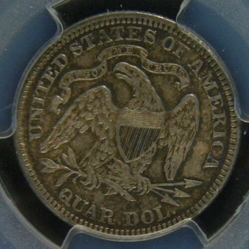 1891-PCGS-62-CAC-Seated-Liberty-Quarter--&-1873-AU-55-PCGS-No-Arrows-Open-3