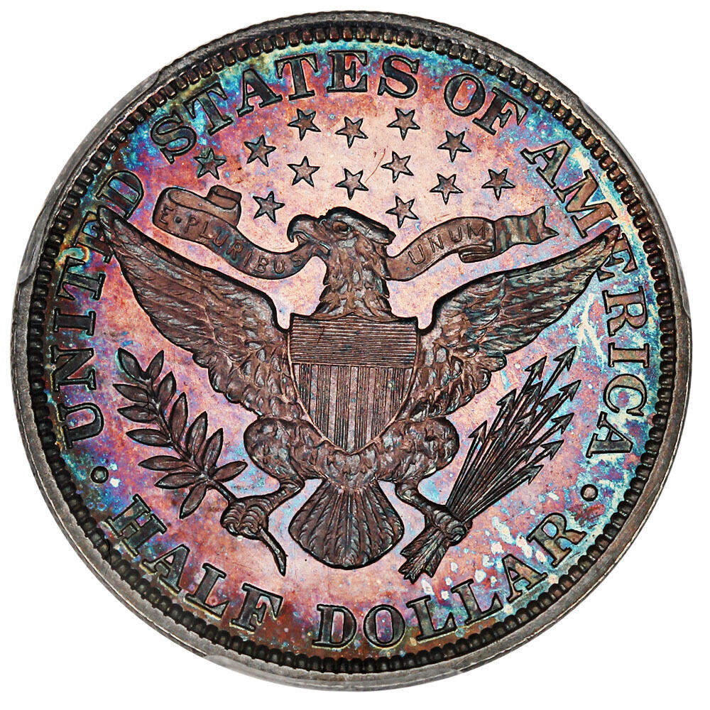 1896-PCGS-PF-62-Half-Dollar-Nice-Color