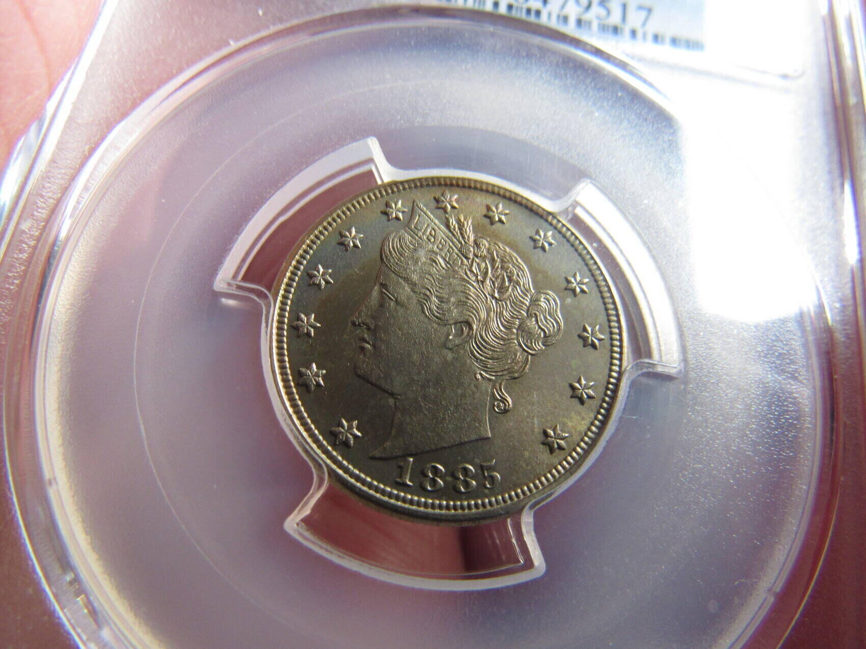 1885--PCGS-PF-66-Liberty-Nickel-Color