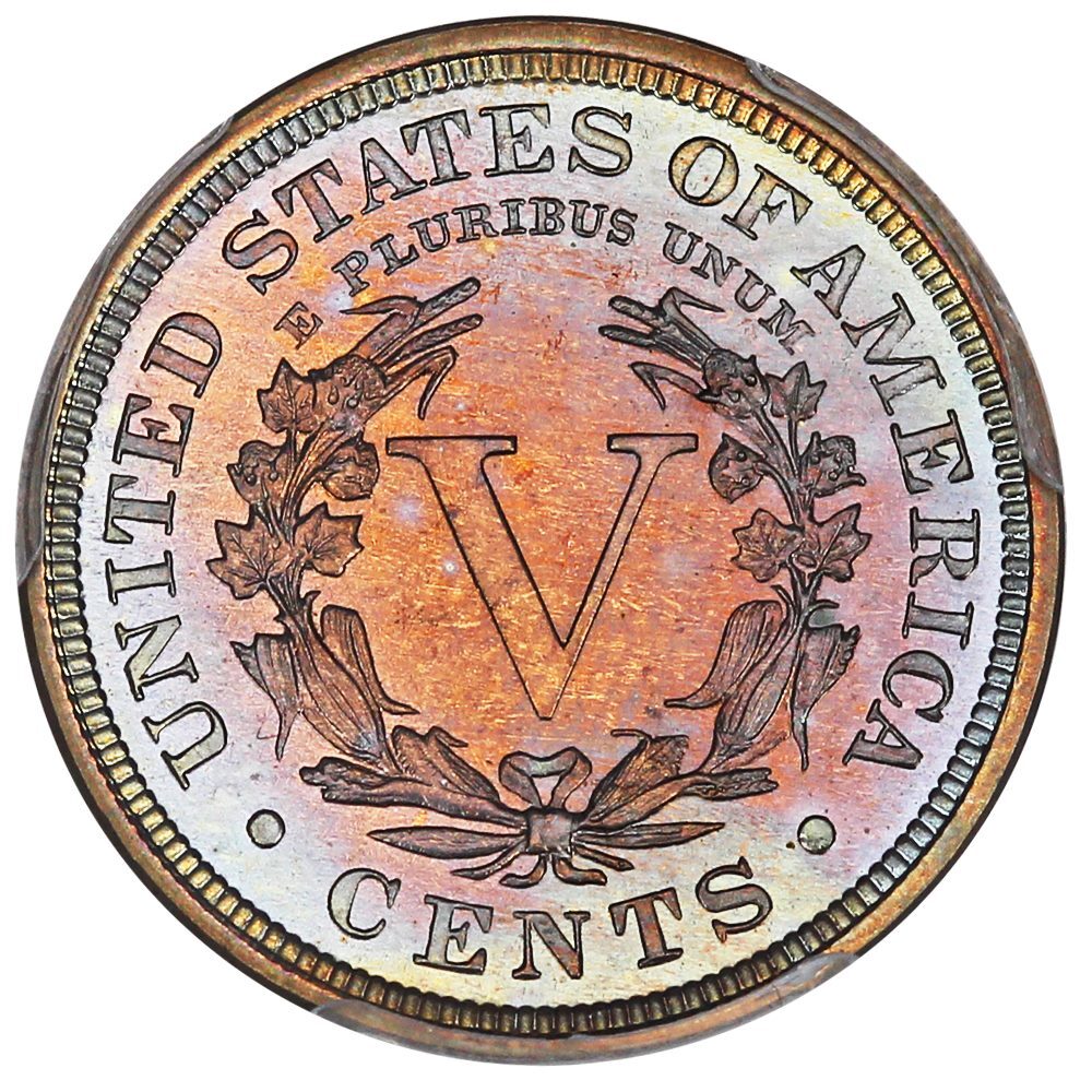 1906-PCGS-PF-67-CAC-V-Nickel-Colorful