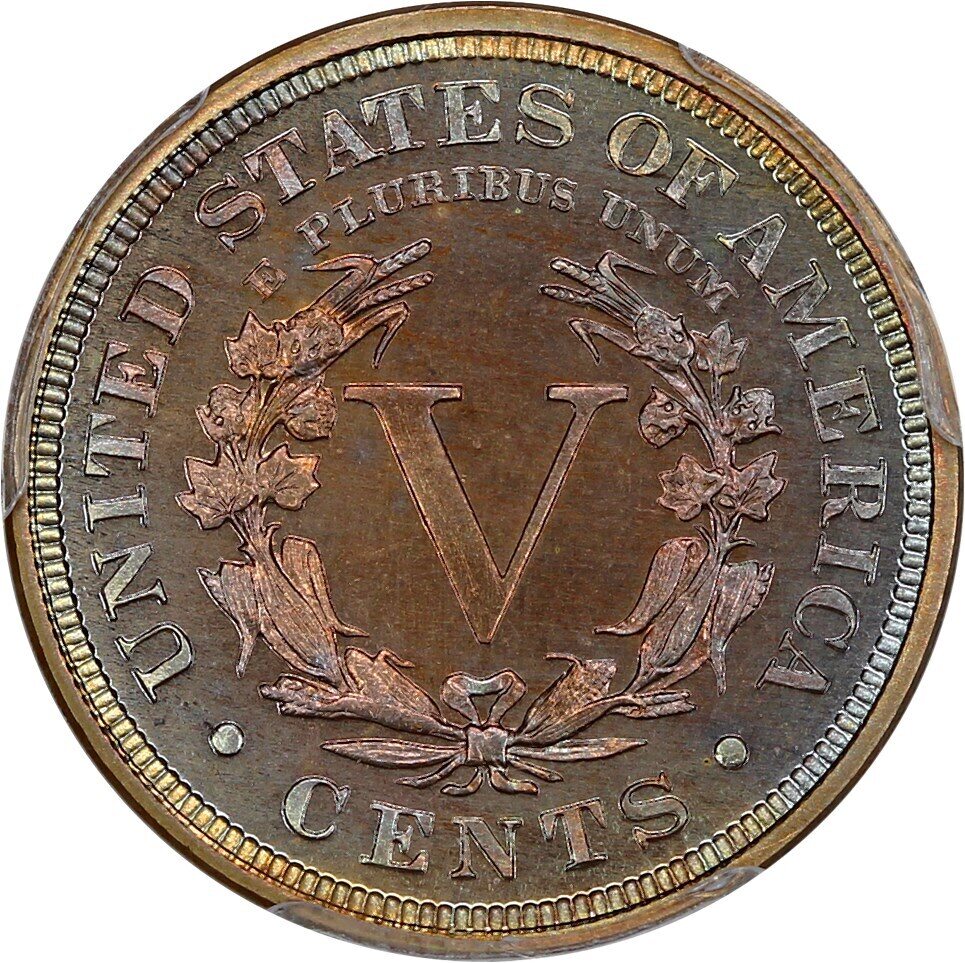 1906-PCGS-PF-67-CAC-V-Nickel-Colorful