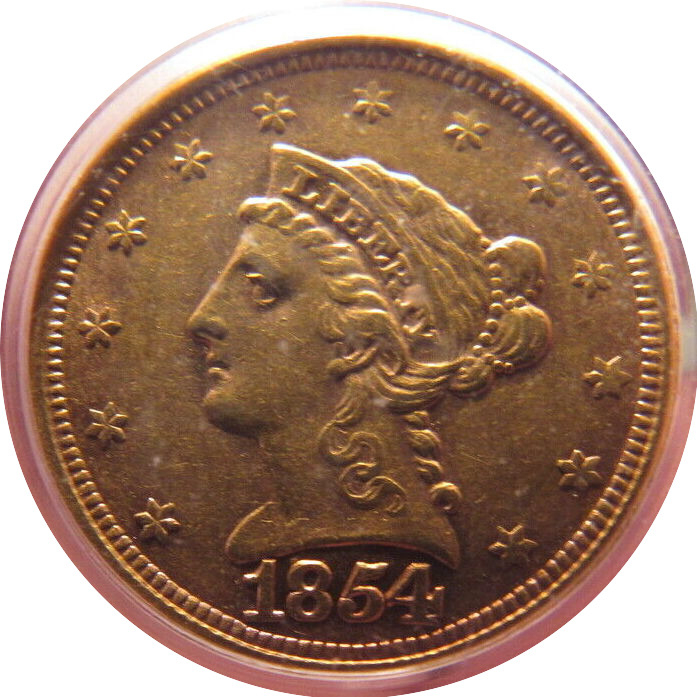1854-Gold-Liberty-Quarter-Eagle-You-Vs-PCGS