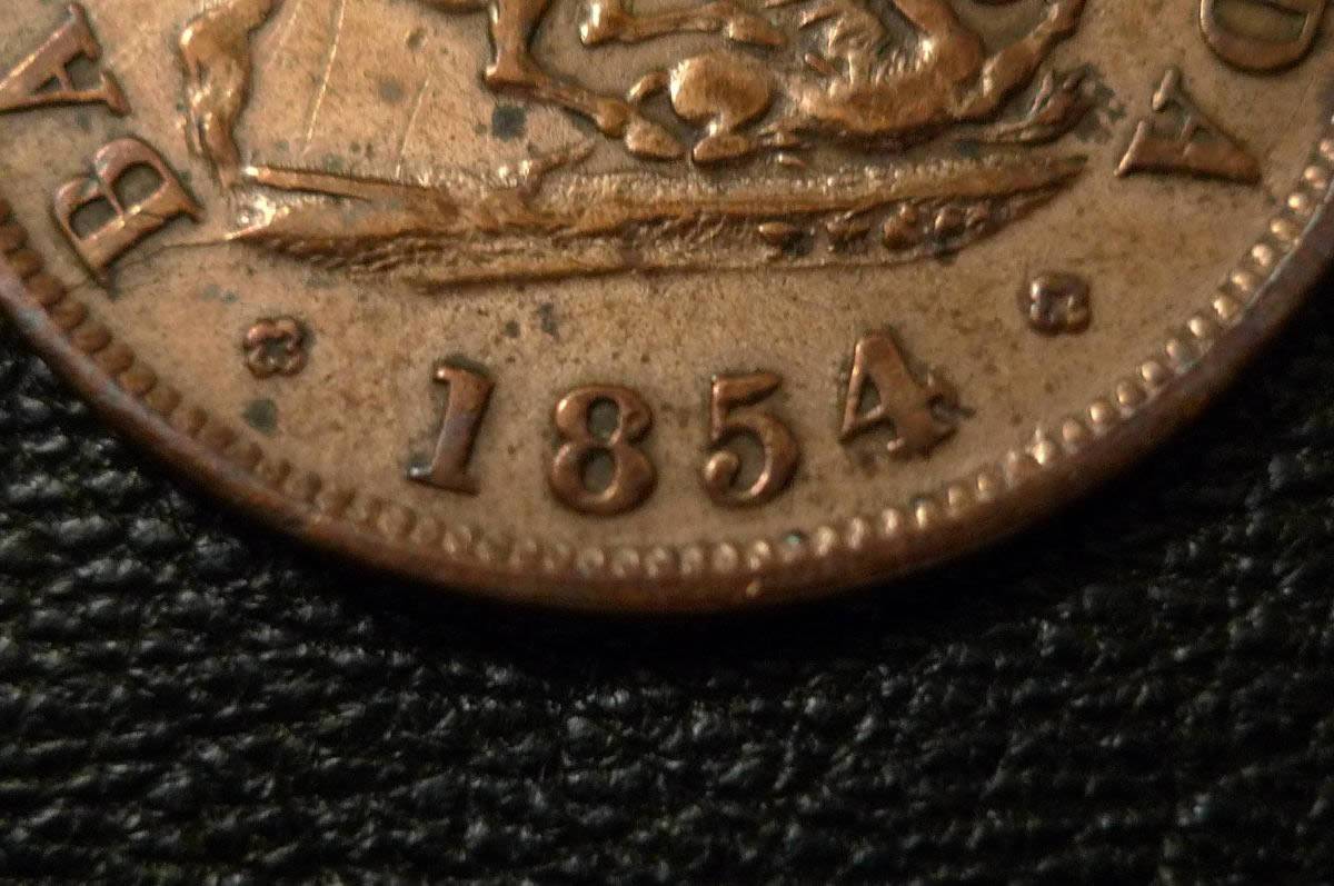 1854-Upper-Bank-Token-Half-Penny