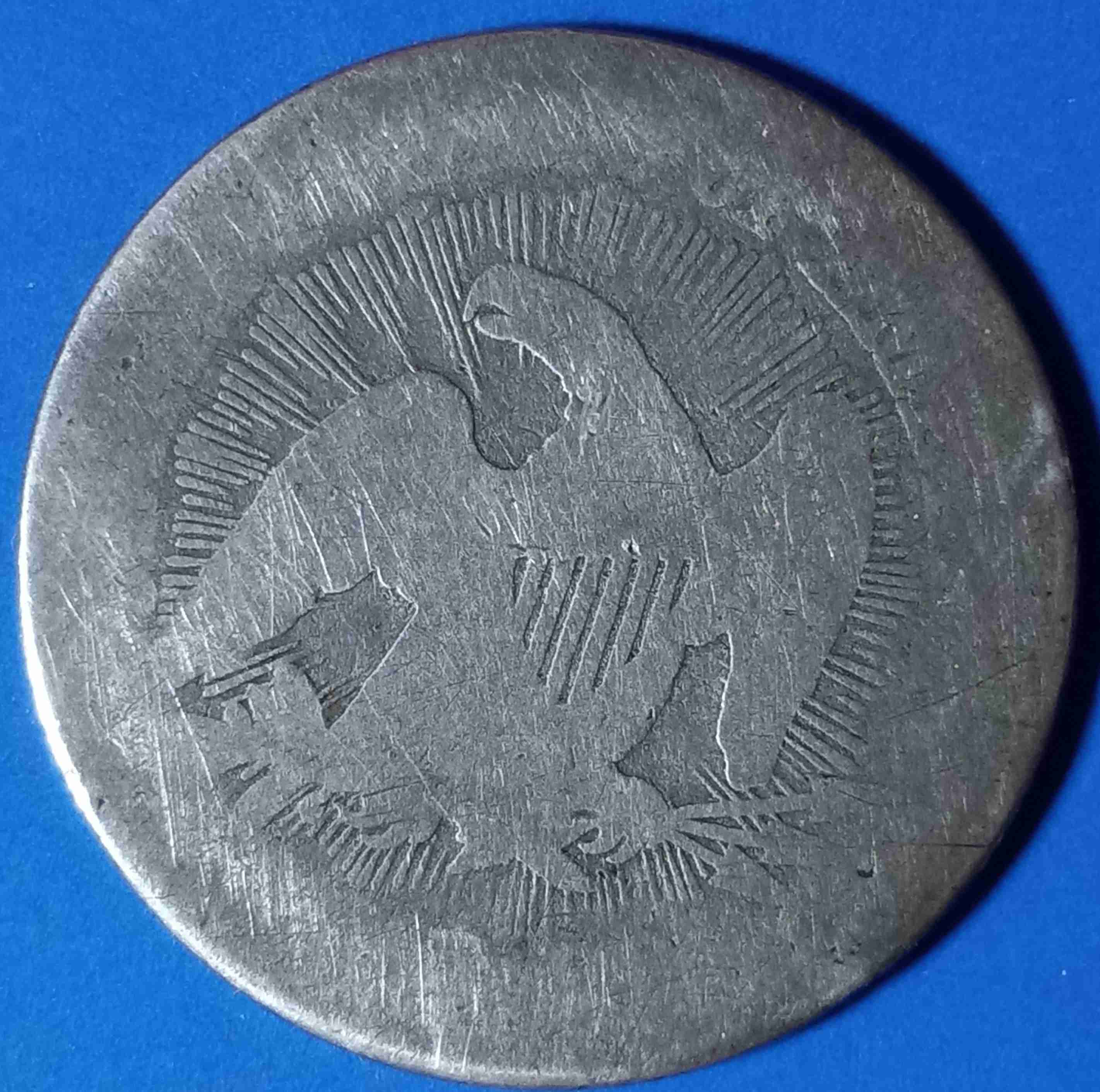 1853-Sitting-Liberty-25-Cent.-Rays-&-Arrows.