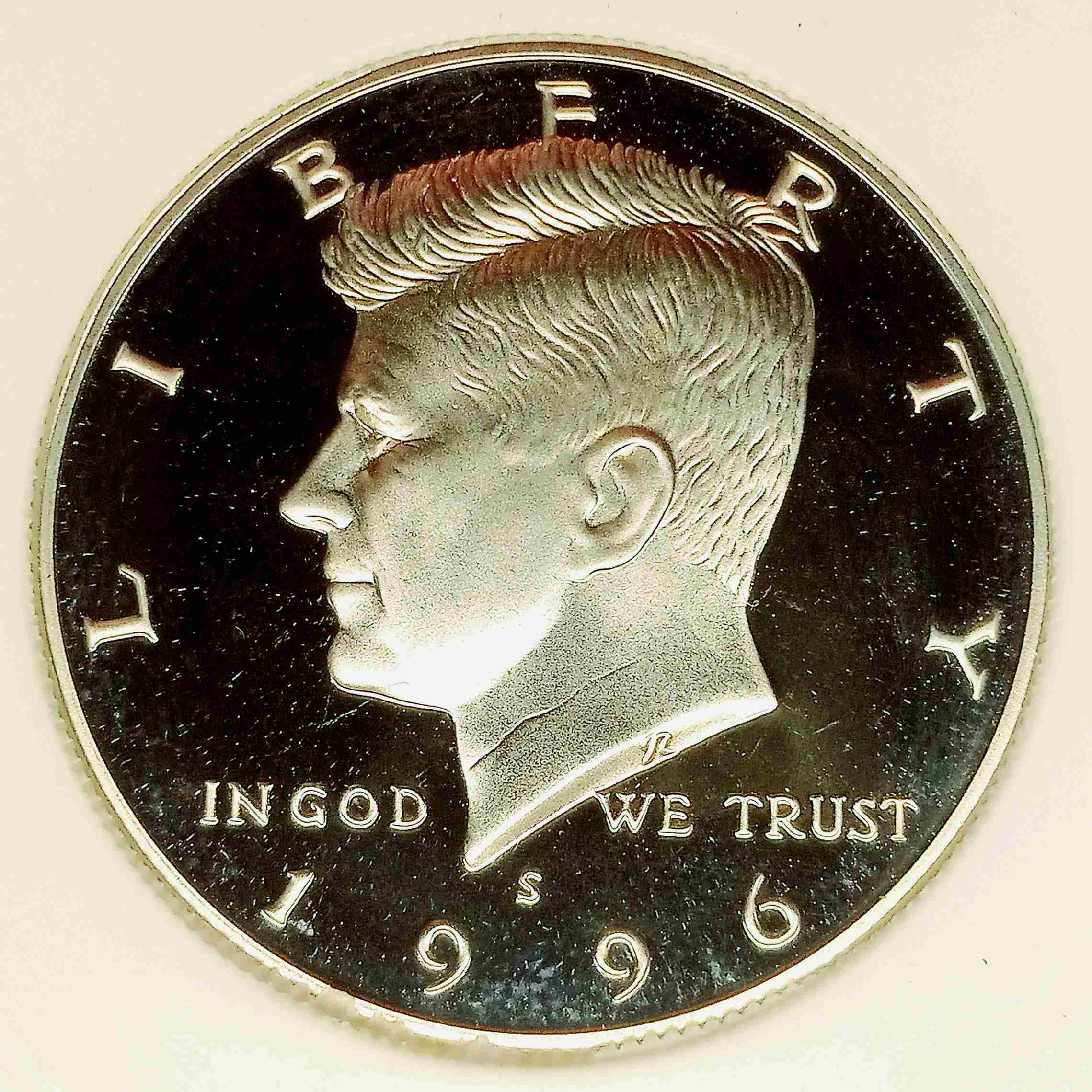 1996-S-Proof-Kennedy-Half-Dollar-W/Errors