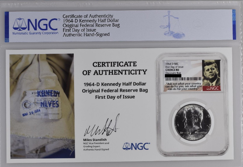 NGC-Certifies-Bag-Of-First-Day-Of-Issue-1964-D-Kennedy-Half-Dollars-For-Rare-Collectibles-TV