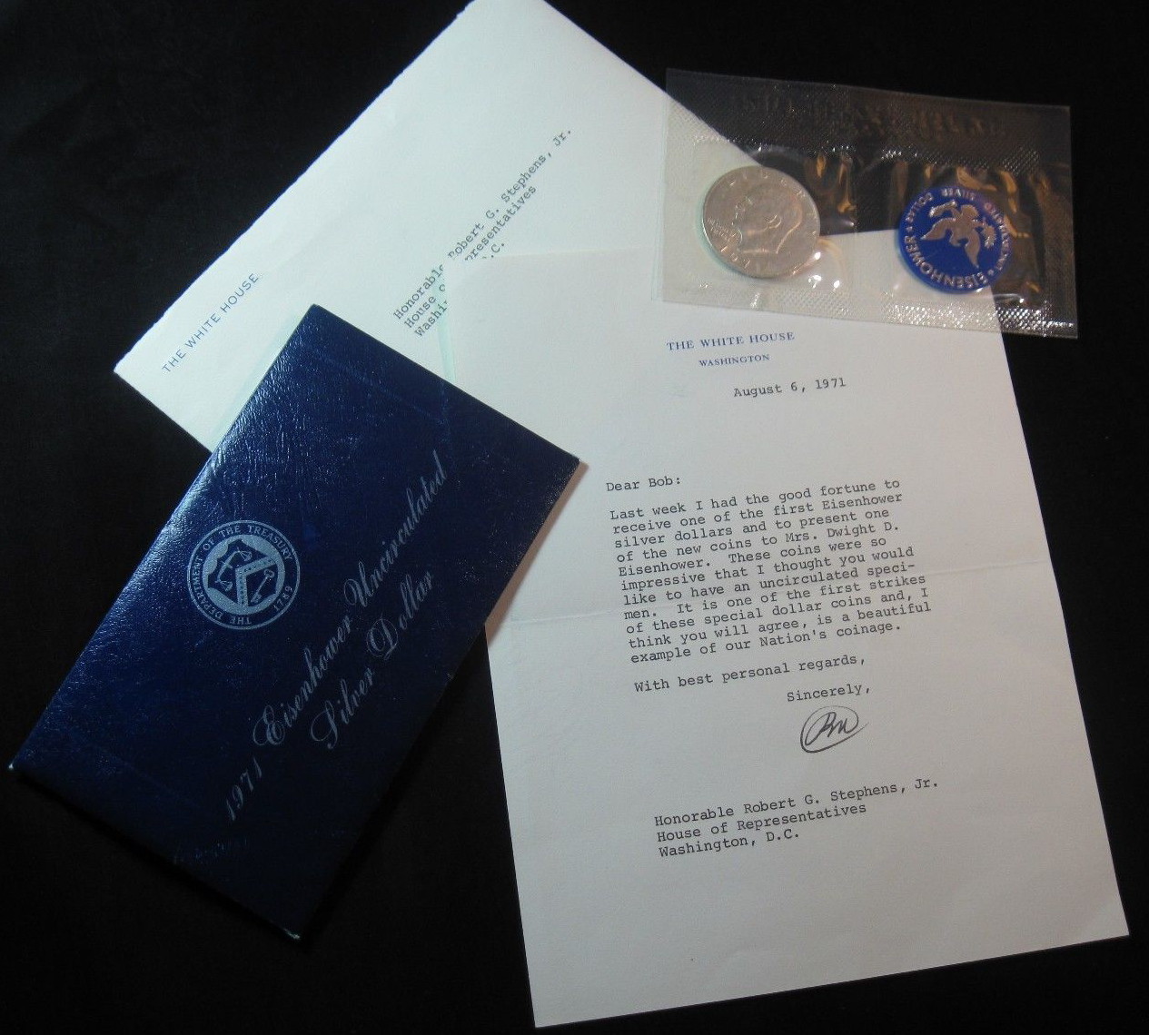 1971-S-First-Strike-Ikes-Proof-And-Blue-Ike-With-Provenance-Letter