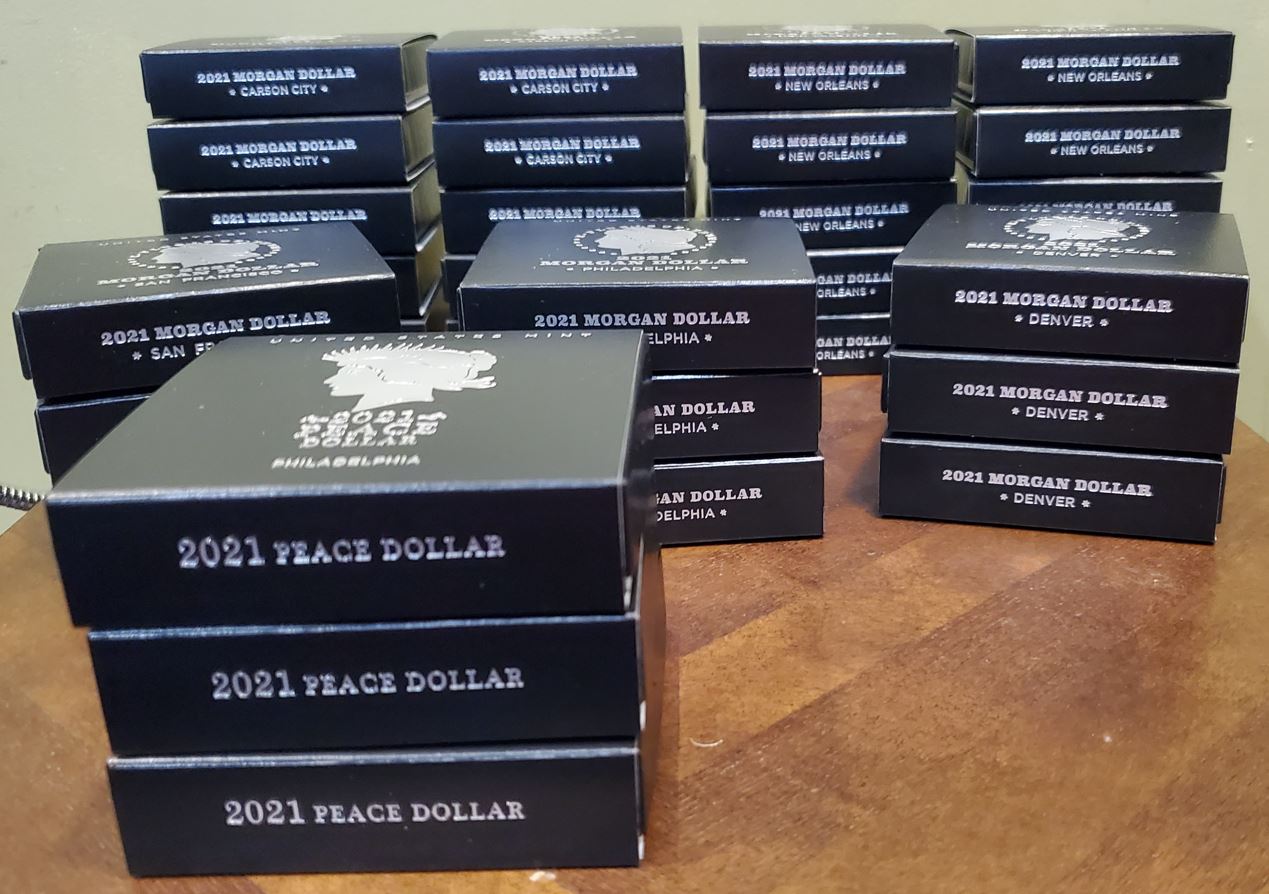 2021-Peace-And-Morgan-Dollars!