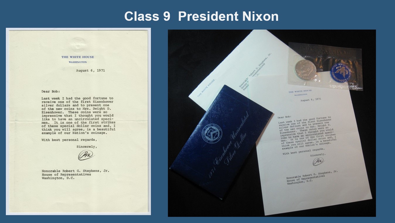 1971-Eisenhower-Silver-Dollar-With-President-Nixon-Pedigree