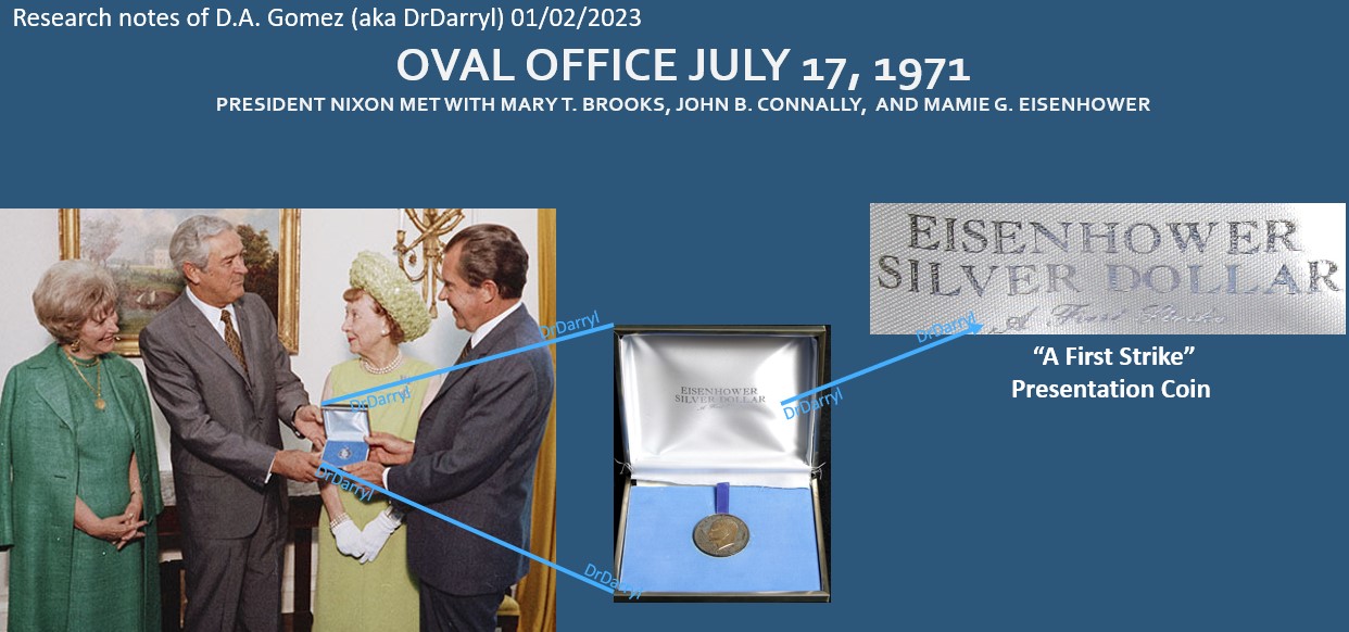 1971-S-Proof-Eisenhower-Dollar:-A-First-Strike,-First-Day's-Strike,-And-Presentation-Specimen