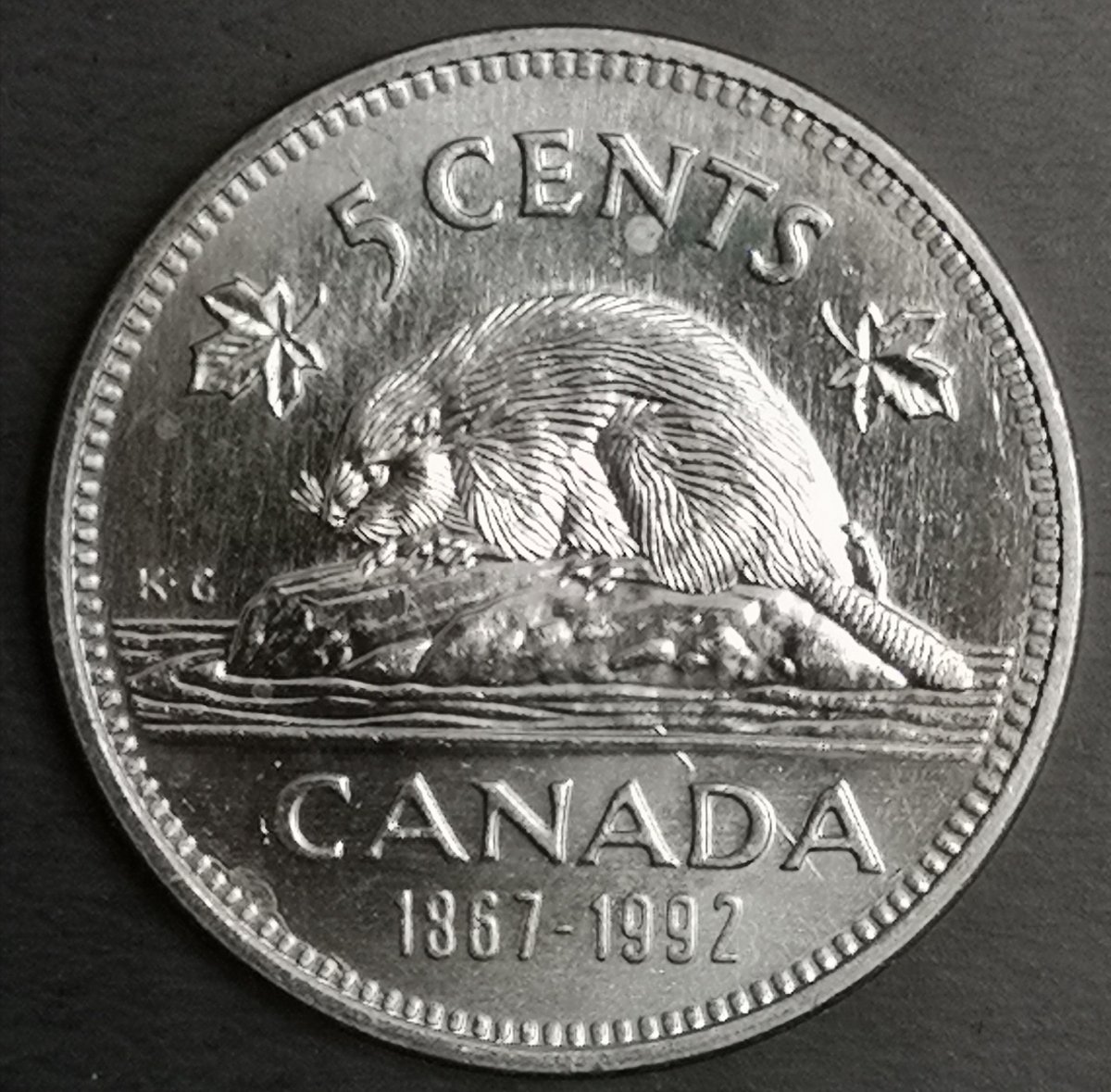 1992-Type-2-Nickel:-Re-Engraved-Beaver