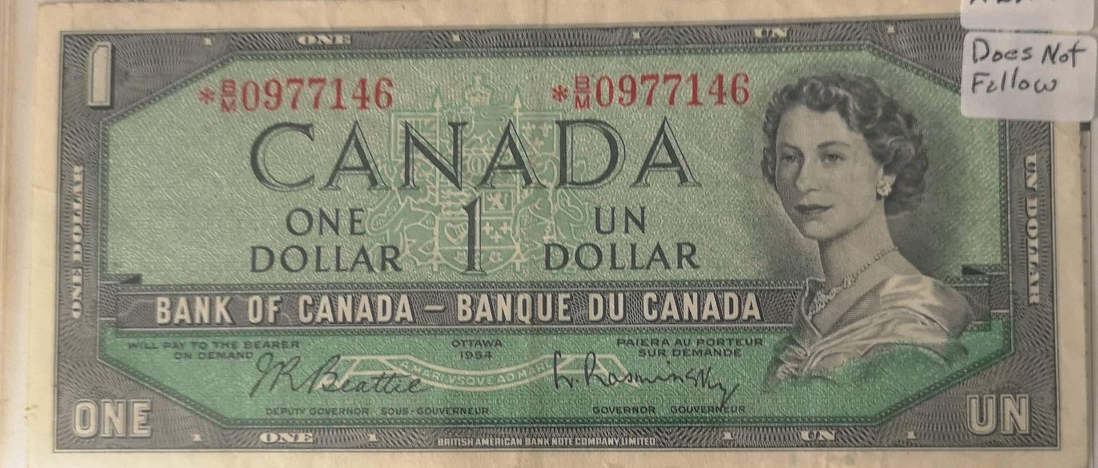 1954-$1.00-*b/M-Replacement-Unicorn