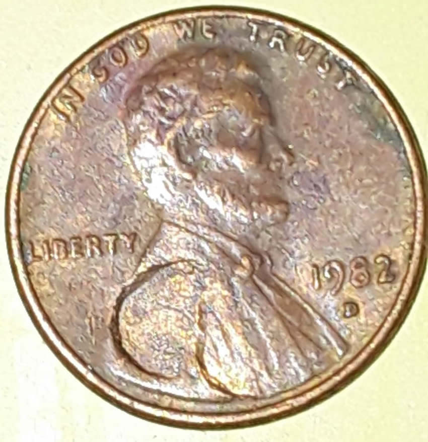 1982-Lincoln-Cent-Error-Or-Damage?
