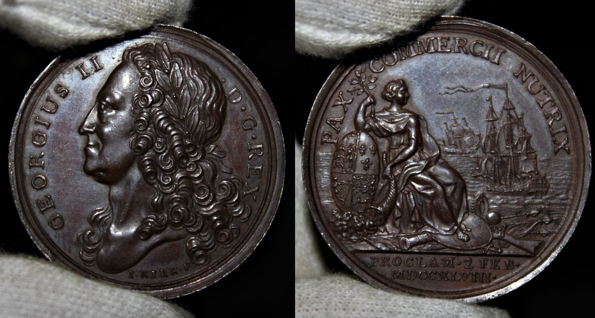 1748-Peace-Of-Aix-La-Chapelle-Medal-By-Kirk