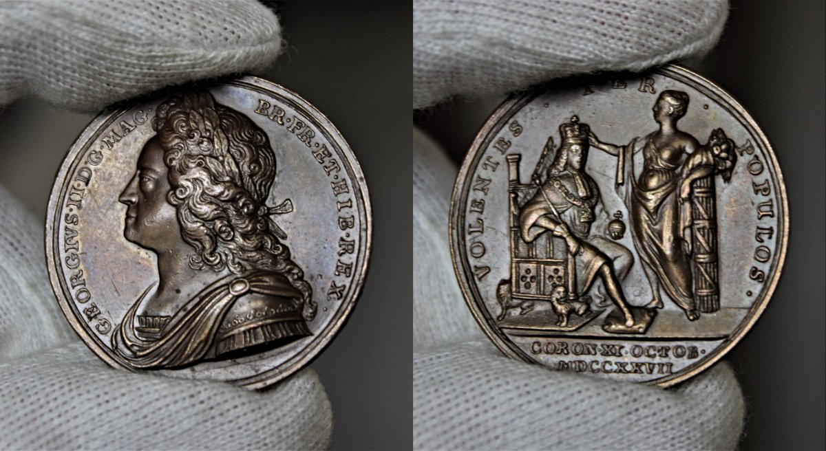 George-II-Official-Coronation-Medal-By-John-Croker