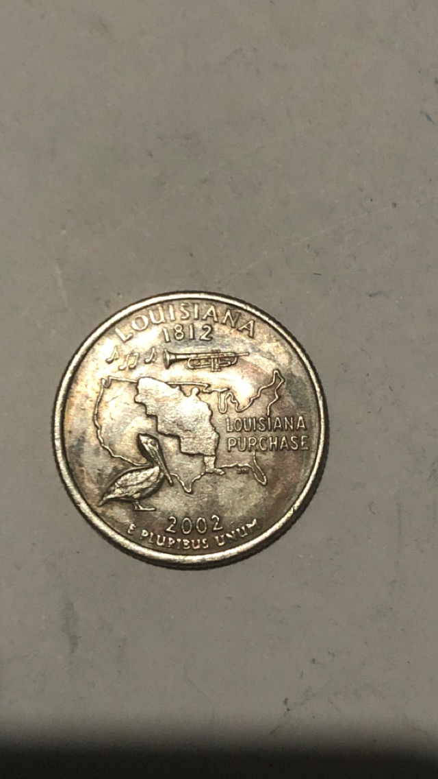 2002-D-Louisiana-Quarter--Error/Mated-Coins?-Planchet?-Nothing?-Idk