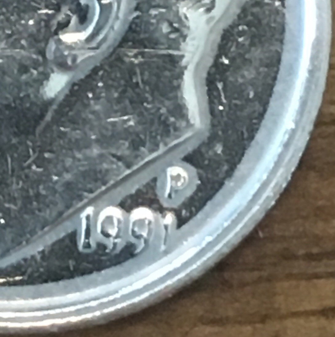 Error?-1991-P-Silver-Roosevelt-Dime