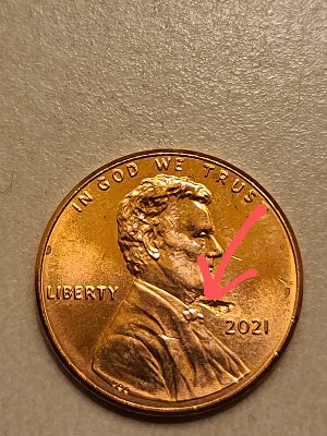 2021-Penny--Struck-Thru-Possibly?