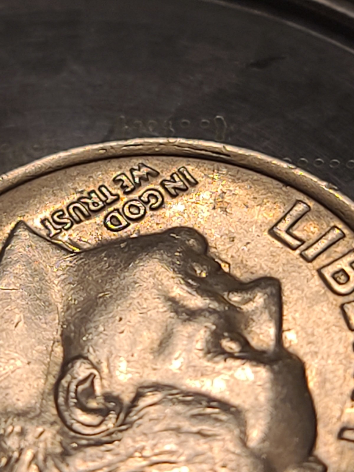 1985-P-Dime-Clashed-Die-Error