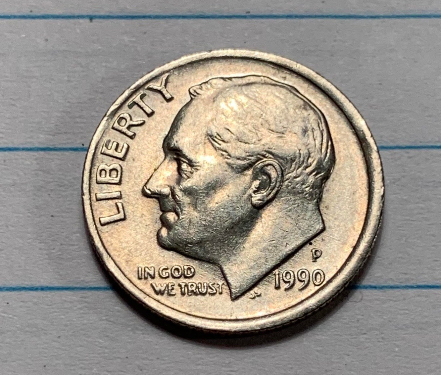 1990-P-Roosevelt-Dime---Grading/Identifying