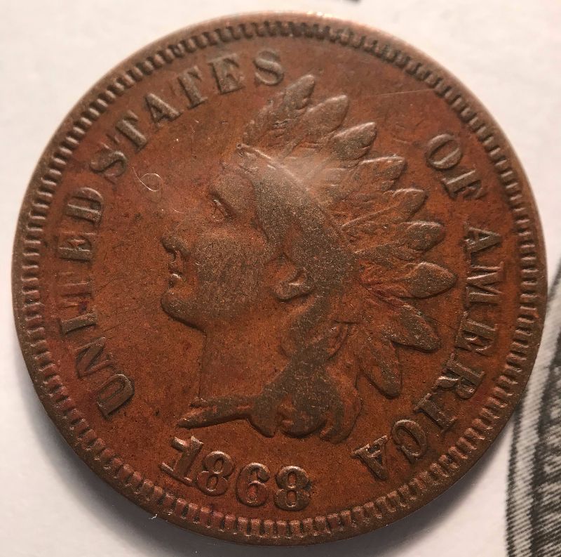 Sending-To-PCGS:-1868-Indian-Head-Cent--Snow-13-Reverse-Die-Gouge-Thanks!