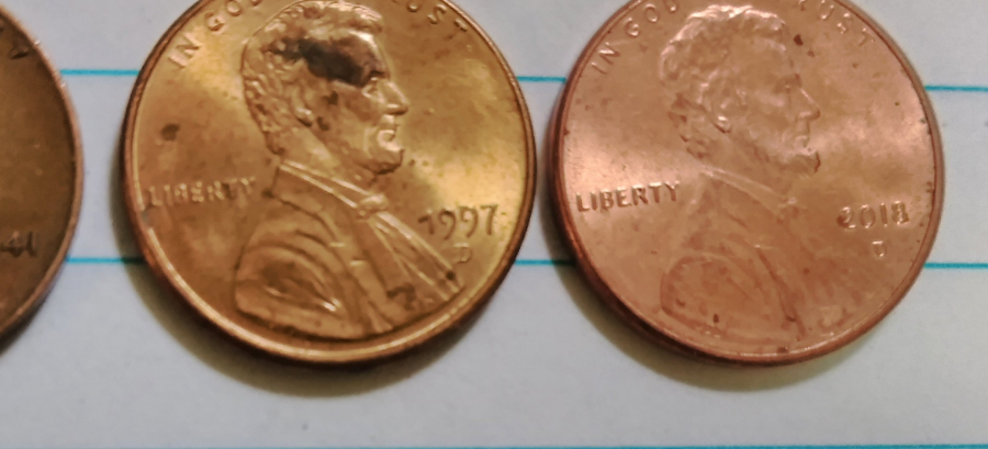 1997-Bronze-Penny-No-Scale-Or-Popsickle-Stick