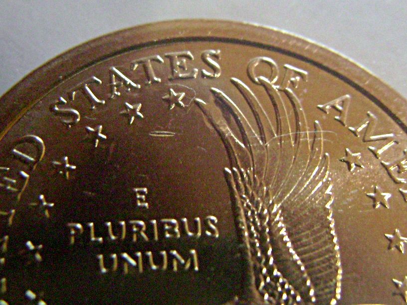 Sacagawea-Error,-Delamination-On-Eagle�s-Wing