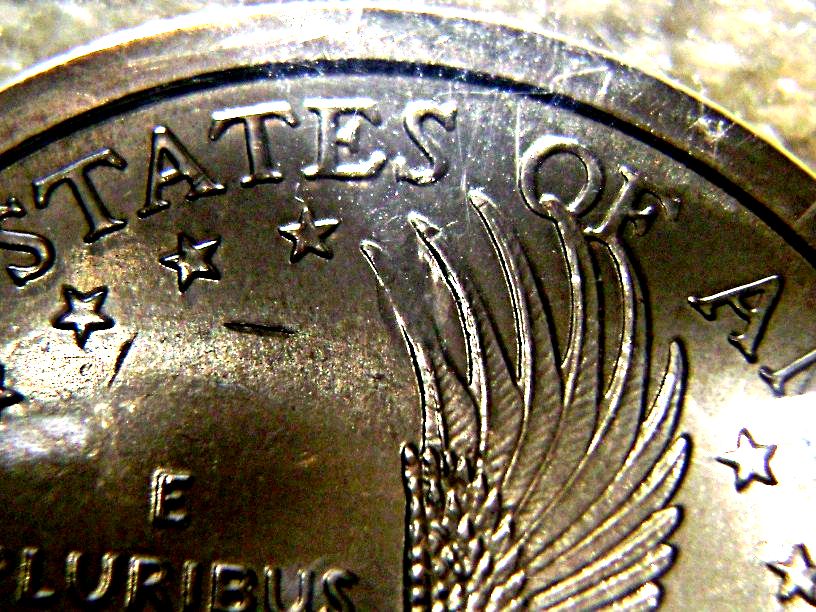 Sacagawea-Error,-Delamination-On-Eagle�s-Wing