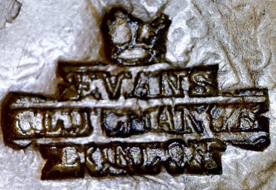 An-1822-Cent-Hosting-A-British-Cutler's-Logo-Stamp-.-Might-This-Be-An-N-14-?