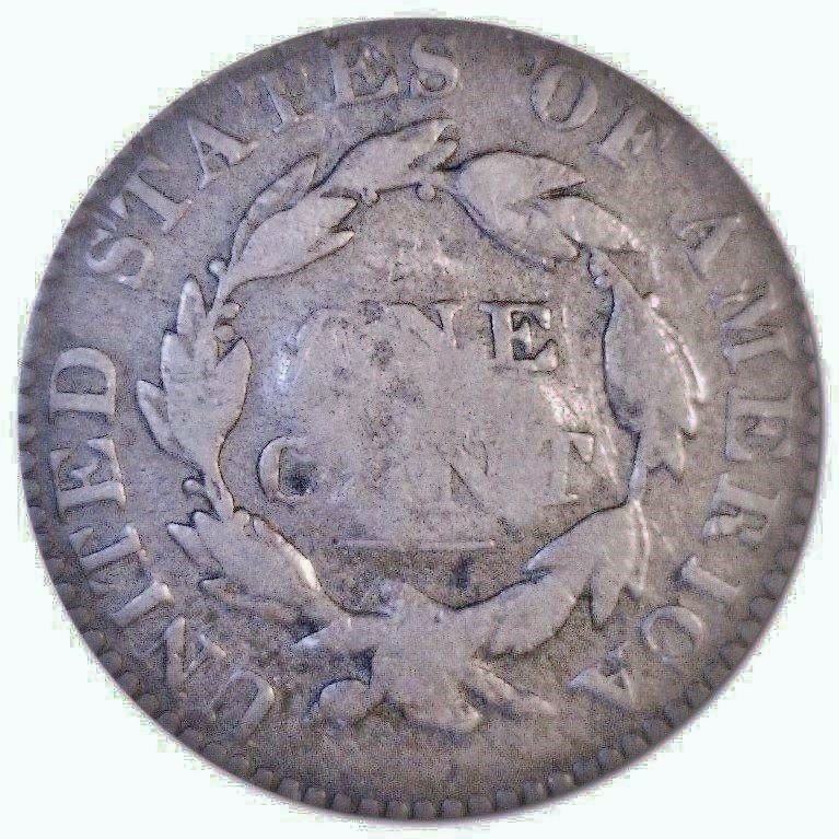 An-1822-Cent-Hosting-A-British-Cutler's-Logo-Stamp-.-Might-This-Be-An-N-14-?