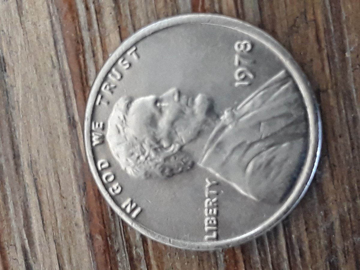 HI-I-Have-A-1978-Silver-Penny-No-Mint-Mark