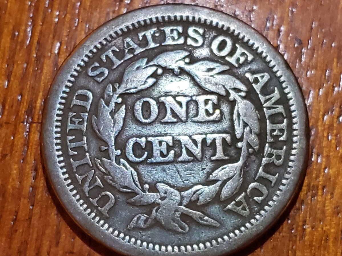 1847-Penny,-Bluish-Tone
