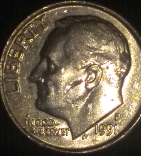 1991-P-Mint-Dime,-Die-Crack-Or-PMD?