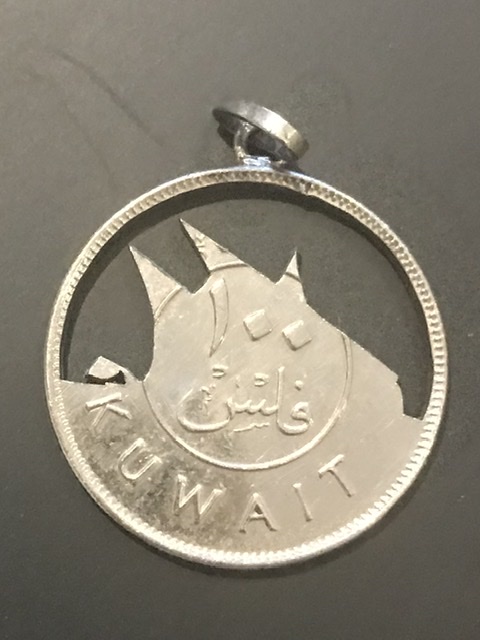 Kuwait-Coin-Made-Into-Pendant