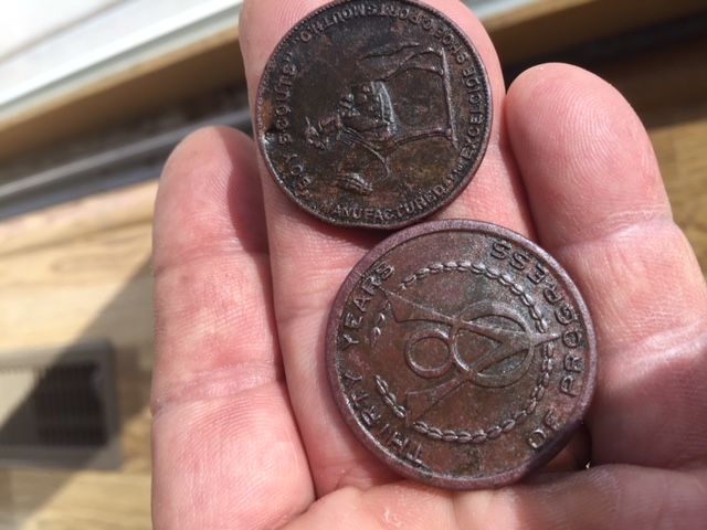 Couple-Old-Tokens-And-Old-Fob