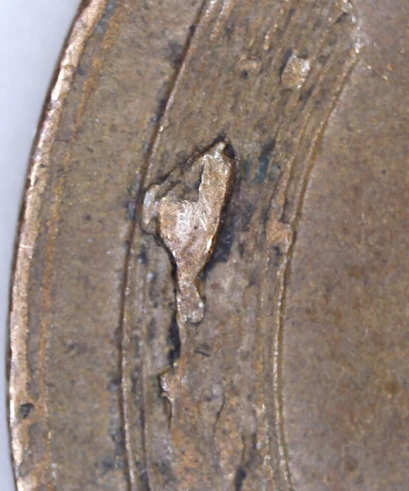 1953-Wheat-Penny-Marking-On-Reverse-Left-Wheat-Stalk