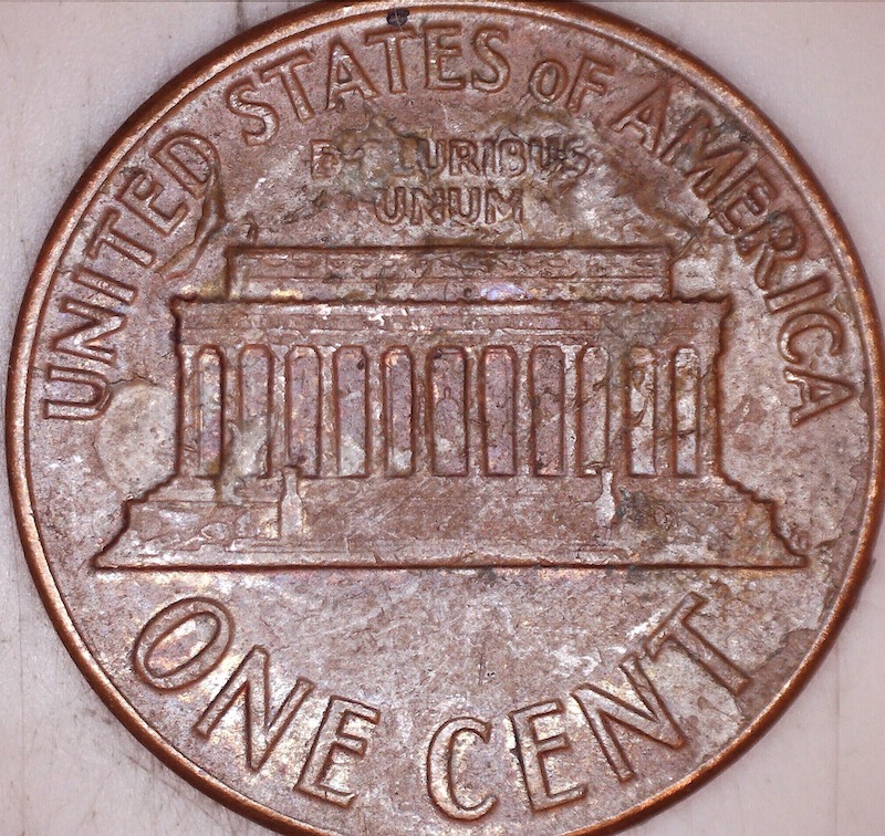 1962-Lincoln-Cent-With-Unique-Damage