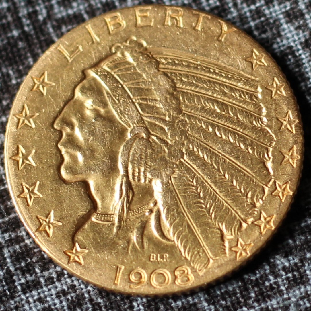 1908-S-$5-Indian,-Take-A-Look-At-Tell-Me-What-You-Think!