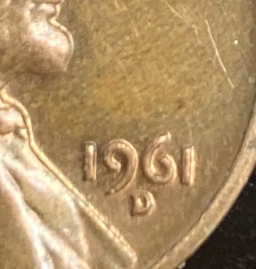 1961-D-Lincoln-Cent-Possible-DD-With-3-X-Mint-Mark