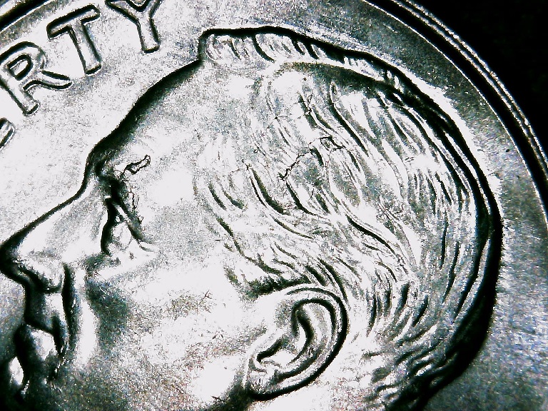2021-P-Dime-Chipped/Cracked-OBV-And-Rev