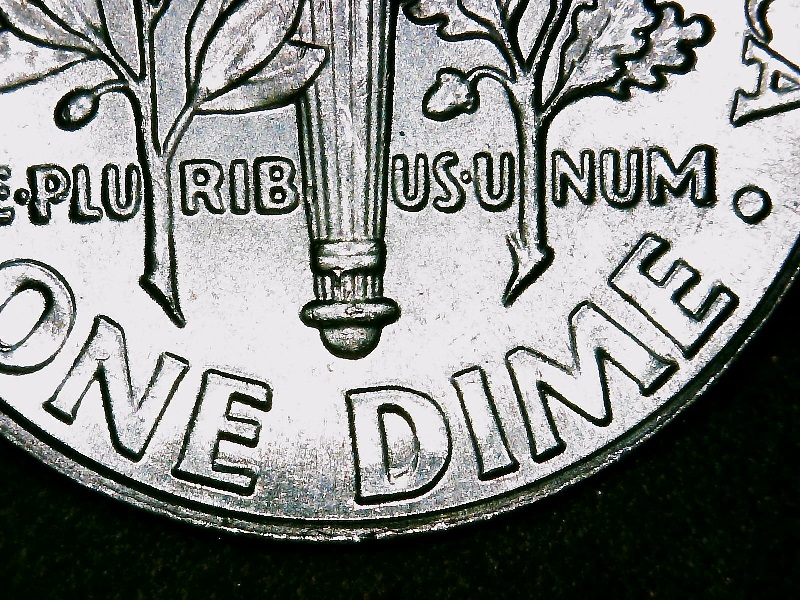 2021-P-Dime-Chipped/Cracked-OBV-And-Rev