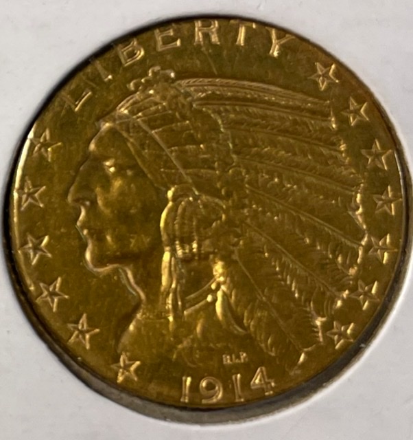 1914-D-Indian-$5-Grade/Auth