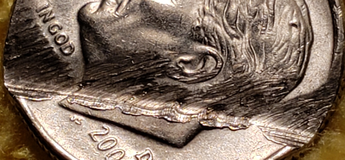 2000-D-Dime?-Any-Info-Will-Be-Greatly-Appreciated,-Saw-Mishap/Lamination-With-Bi-Level?-Weight-2.22g