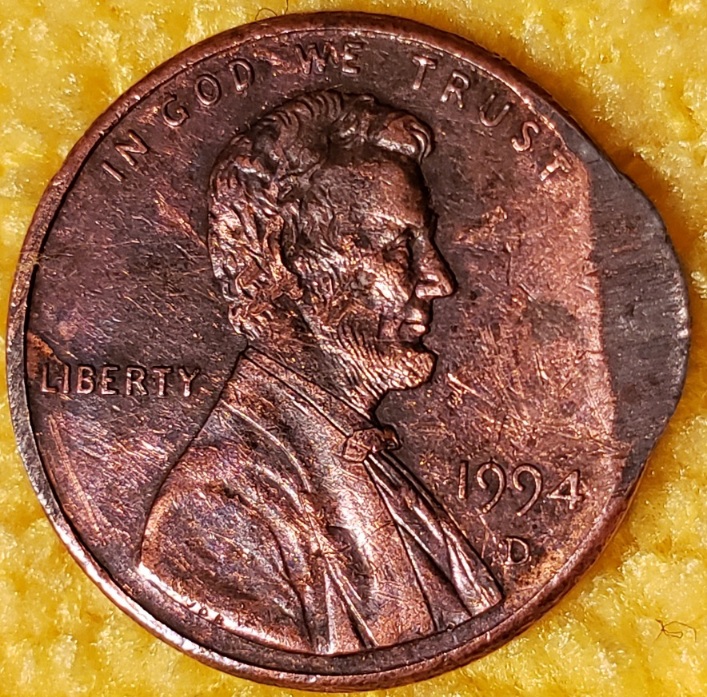 1994-D-LMC,-Weight-2.5g,-Diameter-Tiny-Bit-Over-In-Flap-Area,-Would-This-Be-A-Damaged-Blank/Planchet?