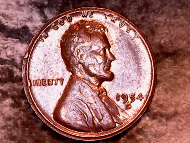 1954-D-Lincoln-Penny,-Unusual-Edge