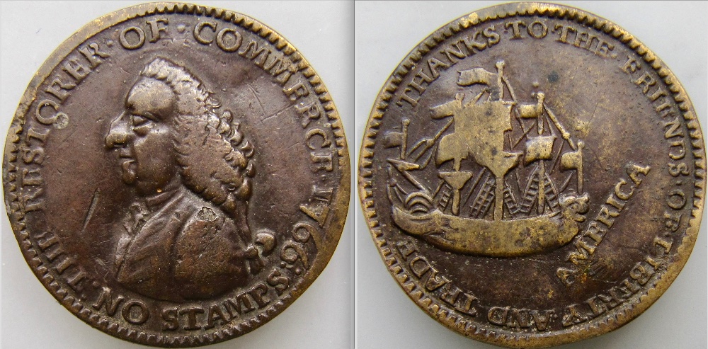 Farthing-Friday:-1766-William-Pitt-Farthing-NGC-AU-53-Betts-520,-W-8345