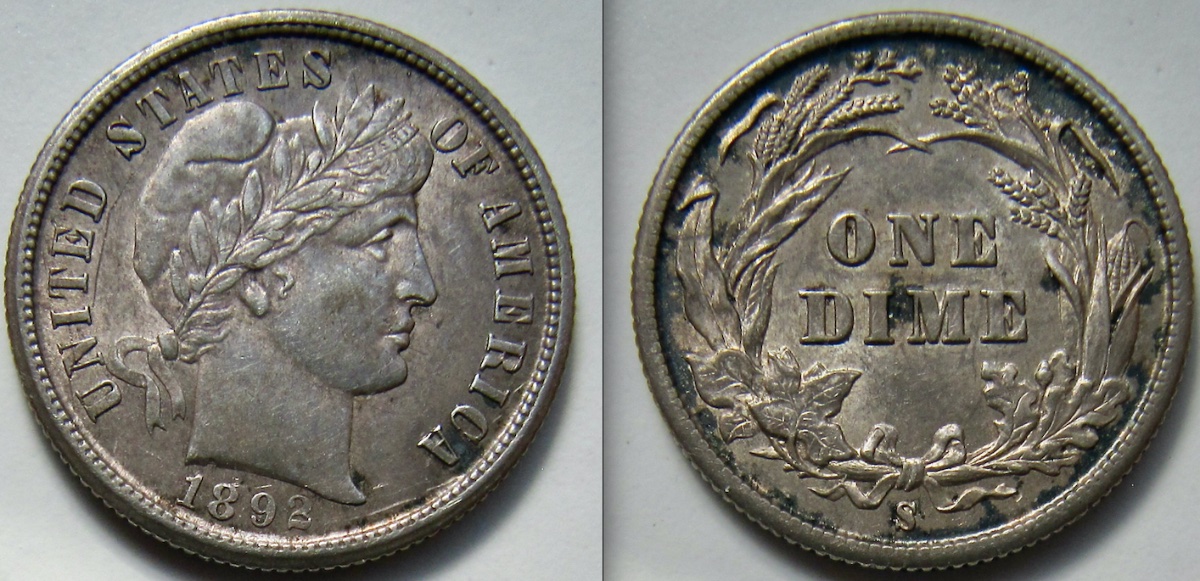 Two-San-Francisco-Mint-Barber-Dimes-For-Grading:-1892-S-And-1901-S
