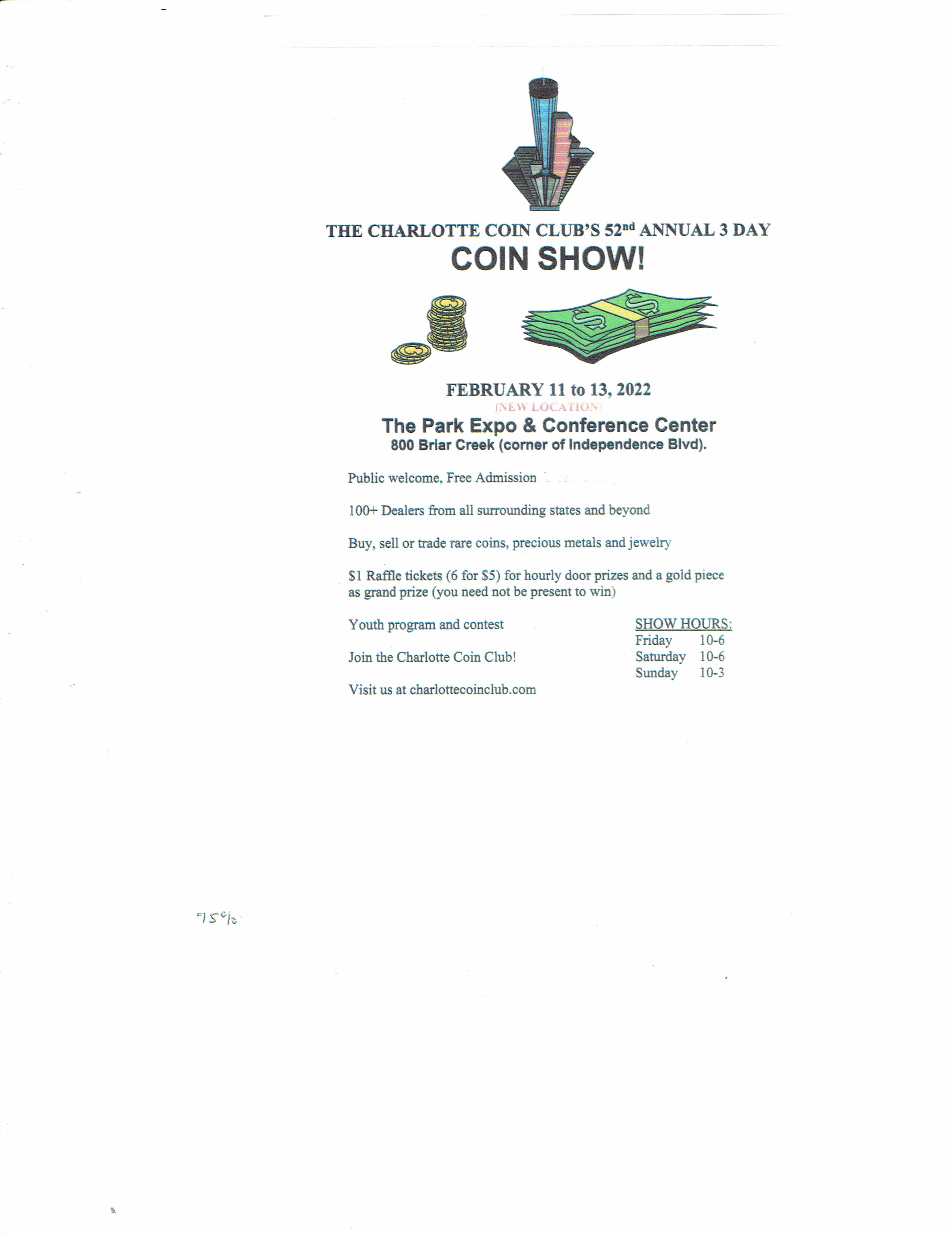 The-Charlotte-Coin-Club-NC-52nd-Annual-Show--Feb.-11-13-2022-Free-Admission