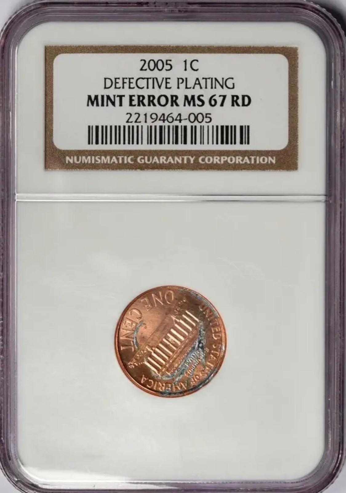 2017-D-Shield-Penny-Struck-On-Damage-Defective-Plating